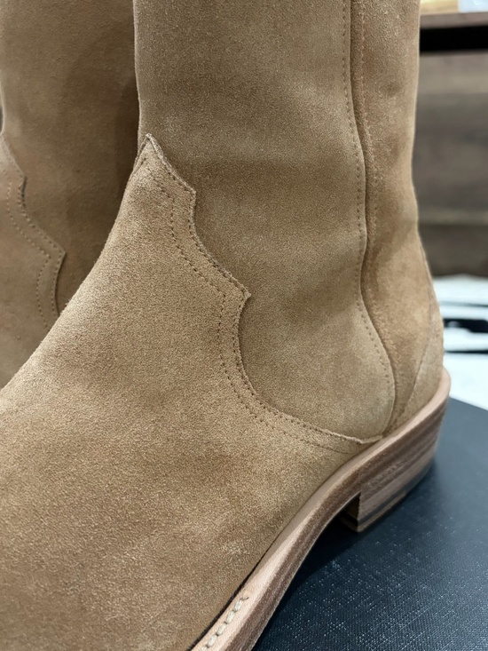 Stuart Weitzman Augustine Nubuck / Suede Leather Boot Chestnut / Tan main image 10
